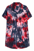 Rouge Black Mix Dye Shirt Dress