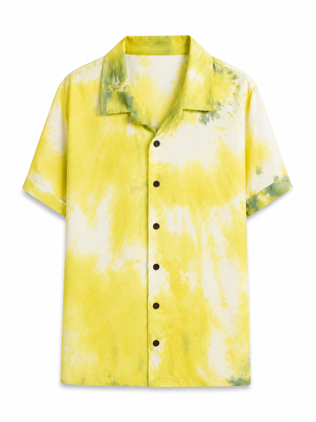 Shibori Lime Green Dye Shirt